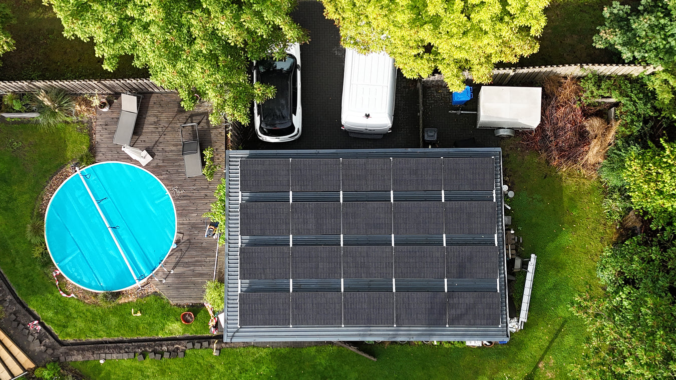 PV-Anlage auf einem Flachdach in Wesendorf - installiert von Autaris Energy