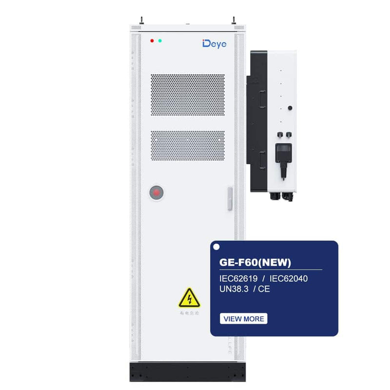 DEYE GE-F60 | 61,44 bis 368,64kWh Hochvolt-Industriespeicher | Speicherrack inkl. Heizung und Kühlung